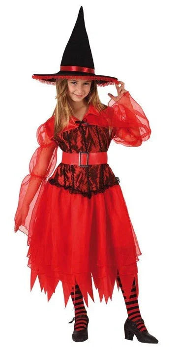 Disfraz de Bruja o Demonia para Niña Halloween Infantiles Atosa
